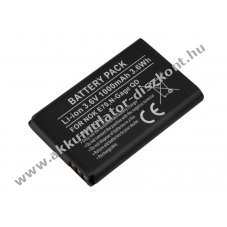 Helyettes�t� Akkumul�tor Nokia E70 N-Gage QD 3,6V 1000mAh 3,6Wh Li-ion