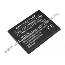 Helyettes�t� Akkumul�tor Samsung Galaxy S3 S III GT-I9300 3,8V 2100mAh 8,0Wh Li-ion