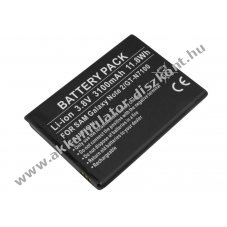 Helyettes�t� Akkumul�tor Samsung Galaxy Note 2 Note II GT-N7100 3,8V 3100mAh 11,8Wh Li-ion