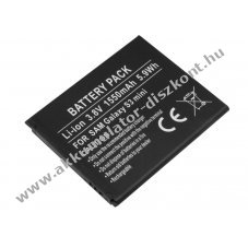 Helyettes�t� Akkumul�tor Samsung Galaxy S3 Mini 3,8V 1550mAh Li-ion