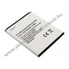 Helyettes�t� Akkumul�tor Samsung Galaxy S3 Mini GT-I8190 3,8V 1550mAh 5,9Wh NFC-vel Li-ion