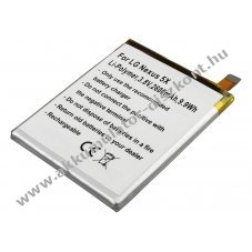 Helyettes�t� Akkumul�tor LG Nexus 5X 3,8V 2600mAh 9,9Wh be�p�tett Li-Polymer