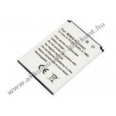 Helyettes�t� Akkumul�tor WIKO Summer 3,7V 850mAh 3,1Wh Li-ion