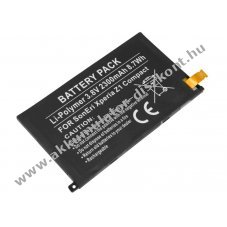 Helyettes�t� Akkumul�tor SonEri XPERIA Z1 Compact 3,8V 2300mAh 8,7Wh be�p�tett szersz�m n�lk�l Li-Polymer
