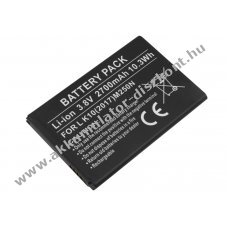 Helyettes�t� Akkumul�tor LG K10 (2017) M250N 3,8V 2700mAh 10,3Wh Li-ion
