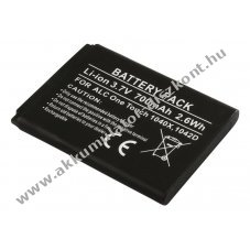 Helyettes�t� Akkumul�tor Alcatel One Touch 1040X 1042D 3,7V 700mAh 2,6Wh Li-ion