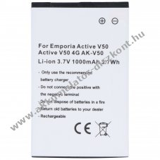 Helyettes�t� Akkumul�tor Emporia Active V50, Active V50 4G 3,7V 1000mAh Li-ion