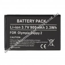 Helyettes�t� Akkumul�tor Olympia Happy 2 3,7V 900mAh 3,3Wh Li-ion