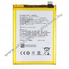 Helyettes�t� Akkumul�tor OPPO A1K 3,85V 4000mAh 15,4Wh be�p�tett, szersz�m n�lk�l Li-Polymer