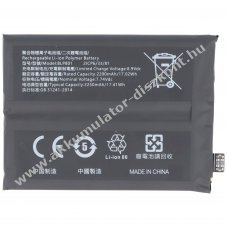 Helyettes�t� Akkumul�tor OnePlus 8T 7,74V 2250mAh 17,4Wh be�p�tett szersz�m n�lk�l Li-Polymer