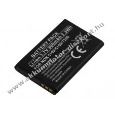 Helyettes�t� Akkumul�tor Nokia 5100 6100 7200 3,7V 900mAh 3,3Wh Li-ion