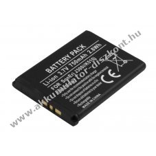 Helyettes�t� Akkumul�tor Sony Ericsson J300i K510i 3,7V 750mAh 2,8Wh Li-ion