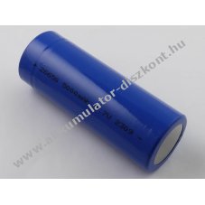 26650 hengeres Akkumul�tor 3,7V 5000mAh 18,5Wh USB-C t�lt�porttal Li-ion