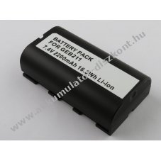 Helyettes�t� Akkumul�tor Leica GEB211 7,4V 2200mAh 16,3Wh fekete IC-chip Li-ion