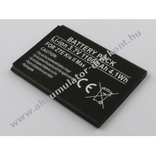 Helyettes�t� Akkumul�tor ZTE Kis II Max 3,7V 1100mAh 4,1Wh Li-ion