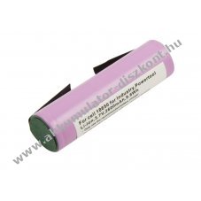 18650 Akkumul�tor 3,7V 2600mAh 9,6Wh U-t�pus� forrf�llel Li-ion