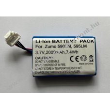 Helyettes�t� Akkumul�tor Garmin Zumo 590LM 595LM 3,7V 2000mAh 7,4Wh Li-ion