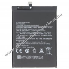 Helyettes�t� Akkumul�tor Xiaomi Redmi Note 9 5G 3,85V 5000mAh 19,25Wh be�p�tett szersz�m n�lk�l Li-Polymer