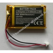 Helyettes�t� Akkumul�tor SENNH Momentum 2 3,7V 650mAh 2,4Wh Li-Polymer