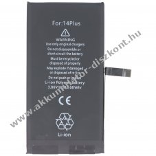Helyettes�t� Akkumul�tor iPhone 14 Plus 3,86V 4325mAh 16,68Wh be�p�tett Li-Polymer