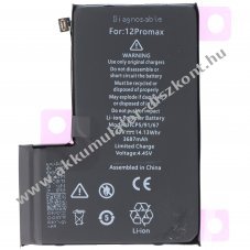 Helyettes�t� Akkumul�tor Apple iPhone 12 Pro Max 3,83V 3687mAh be�p�tett Li-Polymer