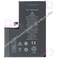 Helyettes�t� Akkumul�tor Apple iPhone 13 Pro Max 3,85V 4352mAh 16,75Wh be�p�tett Li-Polymer