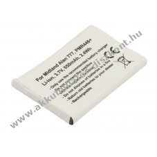 Helyettes�t� Akkumul�tor Midland Alan 777 PMR446+ 3,7V 650mAh 2,4Wh Li-ion