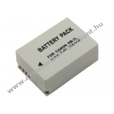 Helyettes�t� Akkumul�tor Canon NB-7L 7,4V 850mAh 6,3Wh sz�rke Li-ion