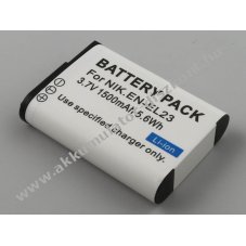 Helyettes�t� Akkumul�tor Nikon EN-EL23 3,7V 1500mAh 5,6Wh Li-ion