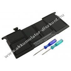 Helyettes�t� Akkumul�tor A1406 MacBook Air A1370 7,3V 4795mAh 35,0Wh be�p�tett Li-Polymer
