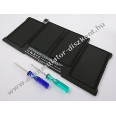 Helyettes�t� Akkumul�tor A1496 MacBook Air 13.3 A1466 2013 7,6V 7250mAh 55Wh Li-Polymer