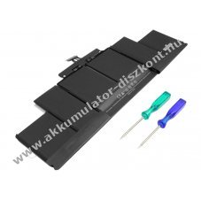 Helyettes�t� Akkumul�tor A1494 MacBook Pro 15 A1398 (late 2013) 11,26V 8440mAh 95,0Wh Li-Polymer