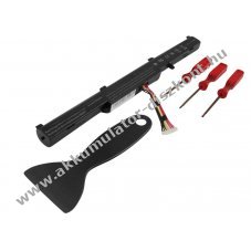 Helyettes�t� Akkumul�tor ASUS X450E A41-X550E 14,8V 2600mAh 38Wh be�p�tett Li-ion