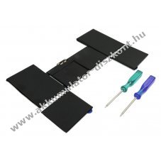 Helyettes�t� Akkumul�tor MacBook 12 A1534 A1527 7,55V 5263mAh 39,7Wh be�p�tett Li-Polymer