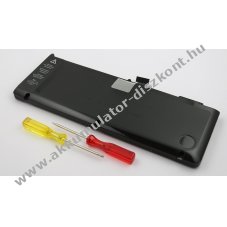 Helyettes�t� Akkumul�tor A1321 MacBook Pro 15 A1286 2009 10,95V 7070mAh 77,5Wh be�p�tett Li-Polymer