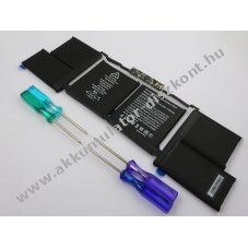 Helyettes�t� Akkumul�tor MacBook Pro 15 A1953 A1990 EMC 3215 11,4V 7336mAh 83,6Wh be�p�tett Li-Polymer