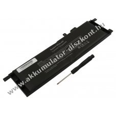 Helyettes�t� Akkumul�tor ASUS X453 X553 7,6V 3987mAh 30Wh be�p�tett Li-Polymer