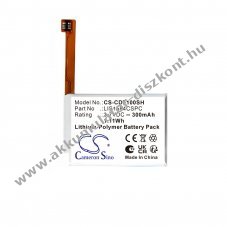 Helyettes�t� okos�ra Akkumul�tor Casio WSD-F10 LIS1584CSPC 300mAh 1.11Wh 3.7V