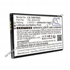 Helyettes�t� hotspot Akkumul�tor TP-Link TL-M7000 TBL-60A2100 2000mAh 7.6Wh 3.8V