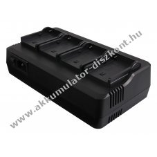 VTPro Premium 4 csatorn�s t�lt� NP-FM50 QM51 QM71 QM91 F550 F750 F960 F970 FM500 FM500H