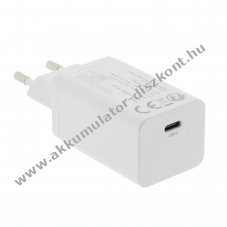 VTPro GaN PD65W USB-C adapter 1xUSB-C feh�r PD3.0 QC3.0