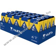 Varta Industrial Pro 4022-6LR61-9V-E-Block elem 20db/csomag alk�li