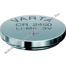 Varta CR2450 l�tium gombelem 3V 20db �mlesztett kiszerel�s