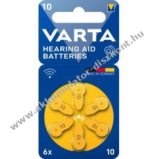 Varta hall�k�sz�l�k gombelem V10 6db/csomag