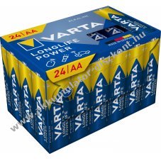 Varta Longlife Power AA LR6 1,5V 24db/csomag elem alk�li