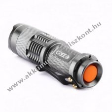 UFI Mini R3 LED zsebl�mpa f�kusz�lhat� Cree Q5 300lm ez�st