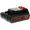 Eredeti Black & Decker Akkumulátor 18V 2Ah 18V kerti gépekhez V osztály típus BL2018 Eredeti Black & Decker Akkumulátor 18V 2Ah 18V kerti gépekhez V osztály típus BL2018