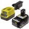 Ryobi ONE+ HP Akkumulátor és akkumulátor töltő RC18120-140X 18V/4,0Ah Li-Ion Ryobi ONE+ HP Akkumulátor és akkumulátor töltő RC18120-140X 18V/4,0Ah Li-Ion