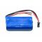 Helyettest modell / RC Akku 7.4V, Li-Ion, 1500mAh, SM-2P-csatlakoz