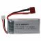 Helyettest modell / RC Akku 7.4V, Li-Polymer, 1800mAh, T-csatlakoz